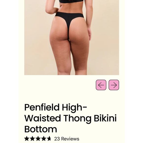 NWTS OneWith High Waisted Thong Bottom Swimsuit / Size-XL - Picture 10 of 12